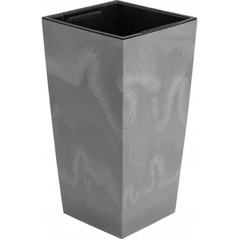 Plast Květináč , šedý Botle 24 cm x 24 x 44,9 cm