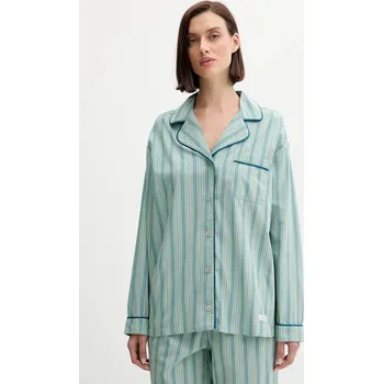 Pánská košile Pyžamová košile United Colors of Benetton 4MYG3M00D tyrkysová 67X, vel. XS