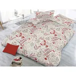 XPOSE® Mikrosaténové povlečení FLORIS 140x200 cm, 70x90 cm, Mikrosatén + Prodloužená možnost vrácení zboží do 50 dnů