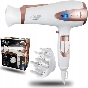 Fén Fén na vlasy Adler Suszarka do włosów z dyfuzorem jonizacja 2248