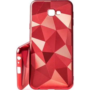 Pouzdro na mobilní telefon Pouzdro Prism Diamond Matt Samsung Galaxy J4+ 2018 J415 Červené