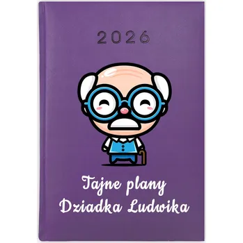 Kalendář Knihový kalendář 2026 A5 fialový