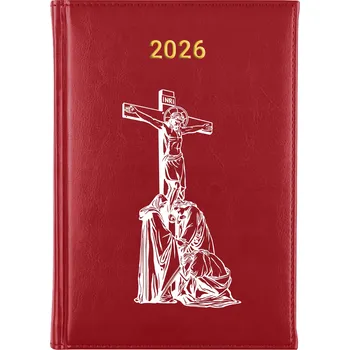Kalendář Knižní kalendář 2026 A5 červený