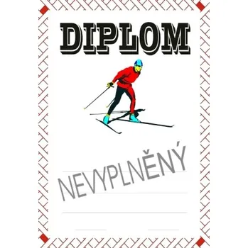 Lyžování diplom A4 č.23