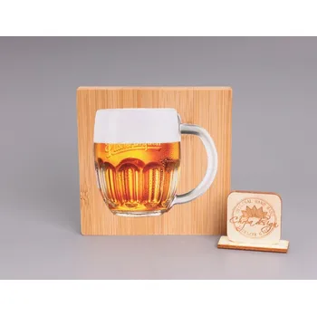 Podtácek Podtácek dřevo - pivo