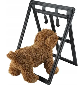 Obraz DVÍŘKA PRO PSA/KOČKU ZVÍŘATA DVEŘE KLAPKA XL BÍLÁ 45X35CM