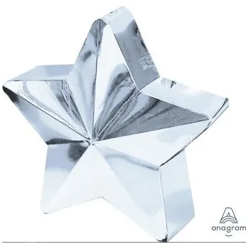 Balónek Závaží hvězda stříbrná 160g