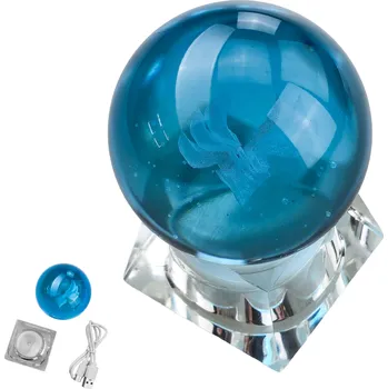 CHZ Skleněný orb "ANEMO ELEMENT" se svítícím podstavcem - Genshin Impact