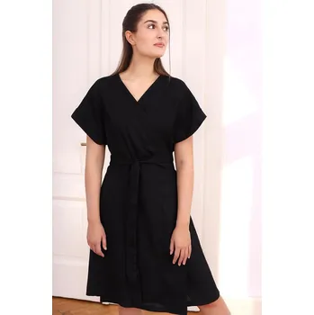 Dámské šaty Lotika Krátké autorské šaty ze 100% lnu 1090671