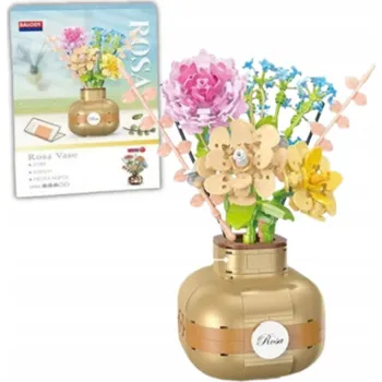 ostatní stavebnice Stavebnice QBI Květiny s růží ve váze 542 dílů