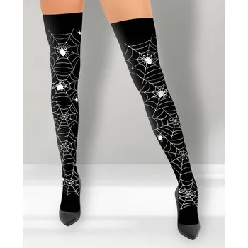 Karnevalový doplněk Punčochy - potisk pavučiny