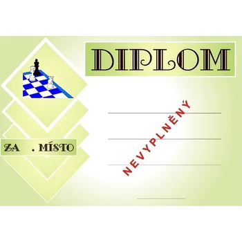 Šachy diplom A4 č.4