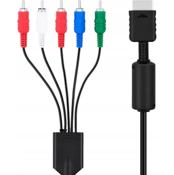 Audio kabel KABEL 2V1 COMPONENT AUDIO VIDEO HD CINCH RCA PRO PLAYSTATION PS2 PS3 180CM