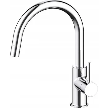 Vodovodní baterie Kuchyňská stojánková baterie Blue Water PLAZA stříbrná