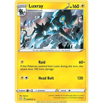 Sběratelská karetní hra Luxray 033/072 - Shining Fates Typ karty: Holo