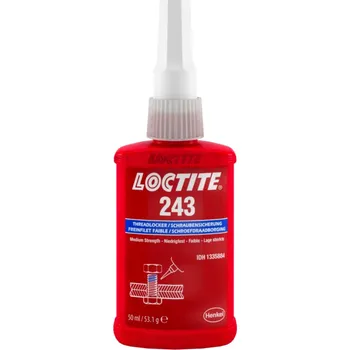 Průmyslové lepidlo Loctite 243 Zajišťovač závitů 50 ml modré lepidlo na spoje