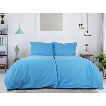 Povlečení B.E.S. - Petrovice, s.r.o. Povlečení BAVLNA Jednobarevné uzavírání ZIP - Nebeská Rozměr: 200 x 220 + 2x 70 x 90