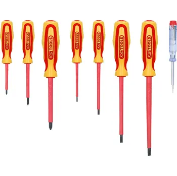 Šroubovák Sada šroubováků VDE KS Tools, 1000 V, 8 kusů, PH a drážka, ochranná izolace