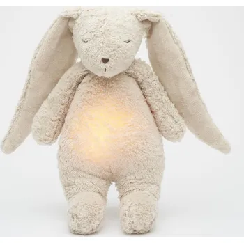 Dětské svítidlo Moonie - Usínáček s melodií a světlem zajíček 2.0 organic sand