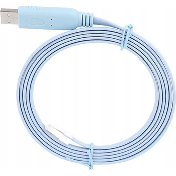 Datový kabel KONZOLOVÝ KABEL USB - RJ45 PRO ZAŘÍZENÍ MODRÝ 1,8M