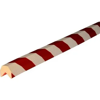 Stavební profil Ochrana rohů Knuffi® typ AA, samolepicí, délka 5 m, 36 x 40 mm, červeno-bílá