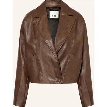Dámský blejzr Ichi Dámská Bunda Hranatého Střihu Ihkilavi V Koženém...