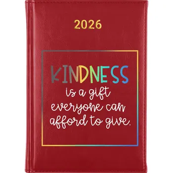 Kalendář Knižní kalendář 2026 A5 červený