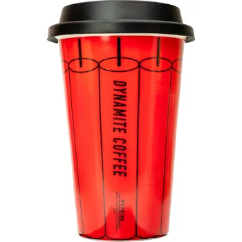 Káva Kaffekapslen | Termohrnek "Dynamite" - 300 ml - Keramický termohrnek | KaffeK