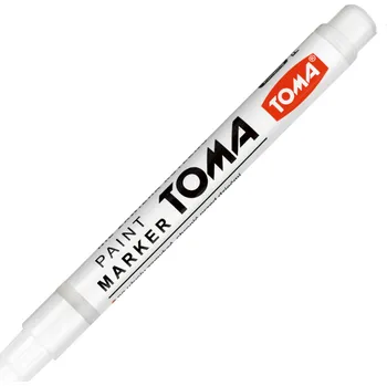 Permanentní olejový fix 1,5 mm TOMA bílý