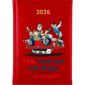 Kalendář Knižní kalendář 2026 A5 červený