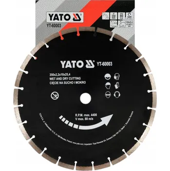 Příslušenství k nářadí Diamantový kotouč na betonu YATO YT-60003 350x25,4