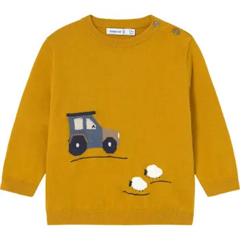 MAYORAL chlapecký svetr traktor okrová vel. 80 cm