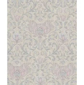 Tapeta Vliesová tapeta na zeď, hnědá, šedá, růžová, ornamenty, 35152, City Romance, Marburg