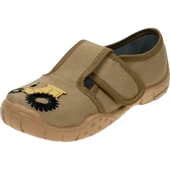 Dětské papuče Raweks BORYS B29 s koženou stélkou béžová 32