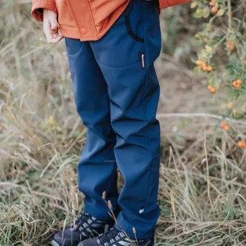 Chlapecké kalhoty Navy softshellové kalhoty s fleecem Velikost: 110/116