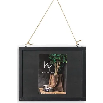 Tapeta Homebound by Kolony - Fotorámeček s provazem - 25x20cm - černý 79693 Nové