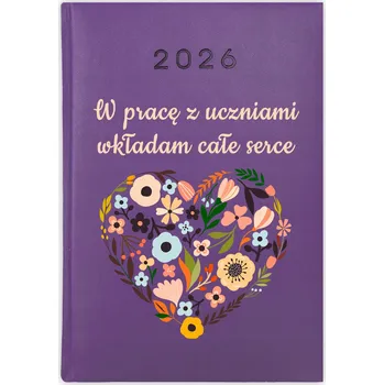 Kalendář Knihový kalendář 2026 A5 fialový