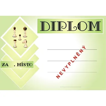VIZINGR Šachy diplom A4 č.1