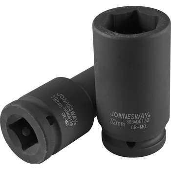 Gola hlavice Nástrčná hlavice úderová, prodloužená, 6-hranná, 3/4", velikost 19mm - JONNESWAY S03AD6119