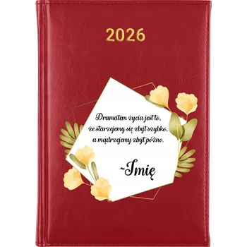 Kalendář Knižní kalendář 2026 A5 červený