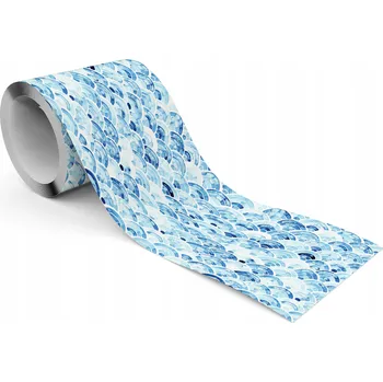 Fototapeta Samolepicí Dekorativní Bordura Akvarelové VLNY Abstrakce Japonský Vzor