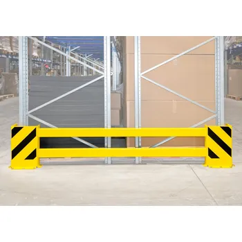 Dílenský regál Regálová ochrana MORAVIA, boční, dvojitá, práškově lakovaná ocel, šířka regálu 2300-2700 mm