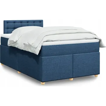 Ložnice Čalouněná jednolůžková postel VidaXL 120x200 cm, odstíny modré