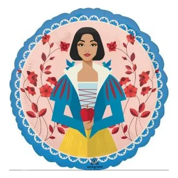 Balónek Kruh - Sněhurka 45cm - fóliový balónek