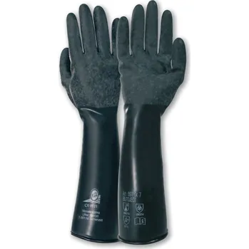 Pracovní rukavice KCL chemicky odolné ochranné rukavice Butoject, z butylu, kategorie III, vel. 8, 1 pár