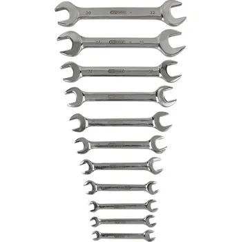 Klíč Dvojitý maticový klíč KS Tools, z nerezu, 11 ks, zalomený, odolné vůči korozi a kyselinám