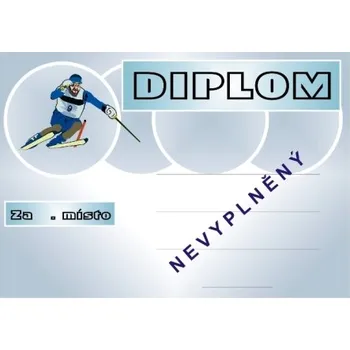 Lyžování diplom A4 č.6
