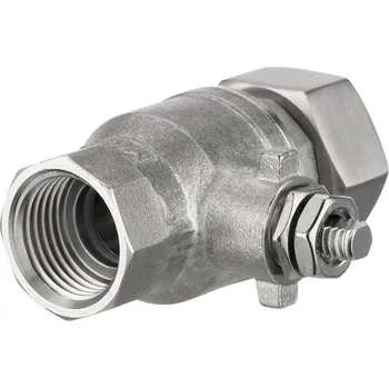 Ventil Kulový kohout pro oční sprchy, s pákou, z mosazi