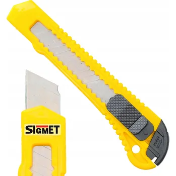 Pracovní nůž NŮŽ NA TAPETY ČALOUNICKÝ NŮŽ ODLAMOVACÍ ČEPEL 18 MM PROTISKLUZOVÁ RUKOJEŤ