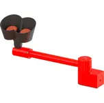 Oční sprcha se 2 sprchovými hlavicemi, horizontálně otočná, montáž na stůl vpravo od umyvadla